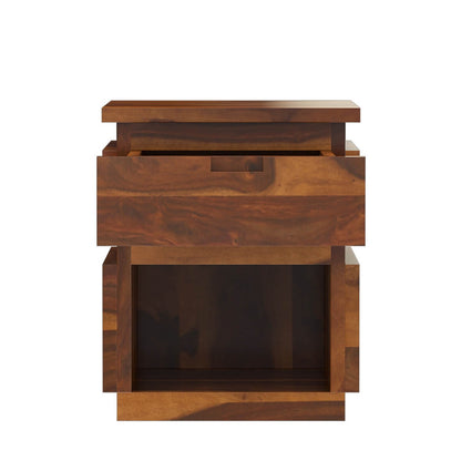 roney solid wood end table