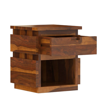 roney solid wood end table
