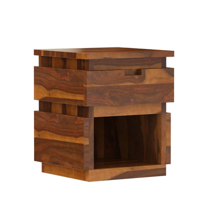 roney solid wood end table