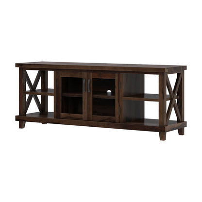 cross solid wood tv unit