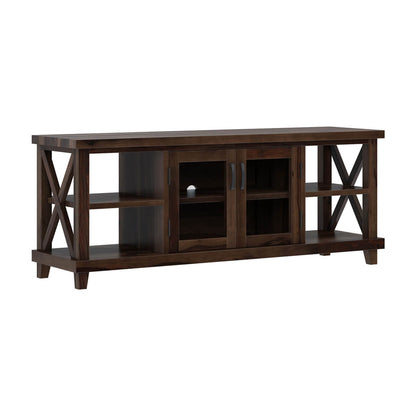 cross solid wood tv unit