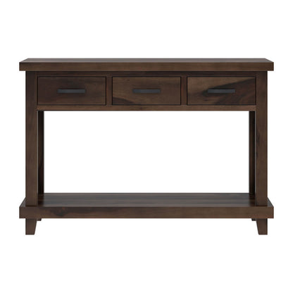 cross solid wood console table