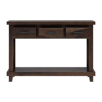 cross solid wood console table