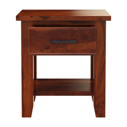 rishiya solid wood bedside table