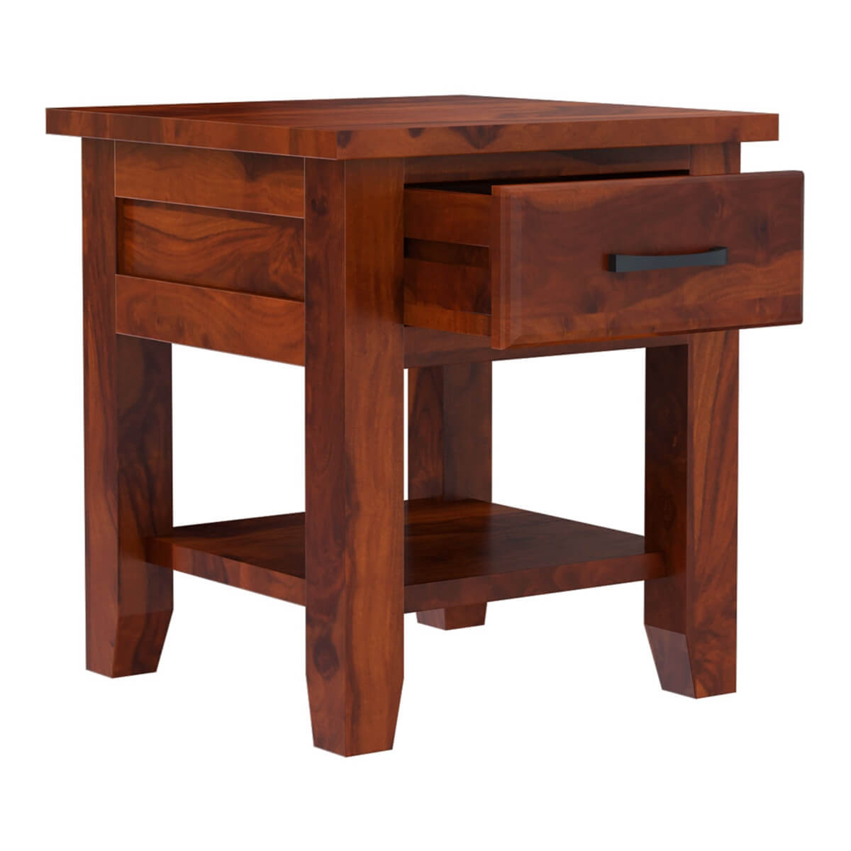 rishiya solid wood bedside table