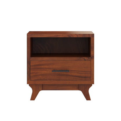 live edge solid acacia wood bedside table