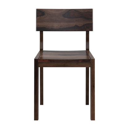 tempu dining chair in walnut finish