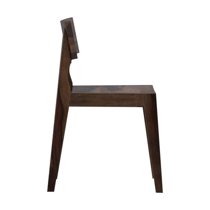 tempu dining chair in walnut finish