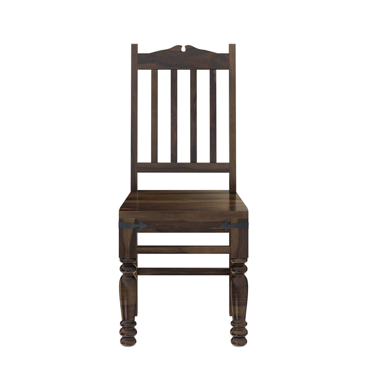 Crown Solid Wood Dining Table SET With 6 Chairs In Walnut Finish
