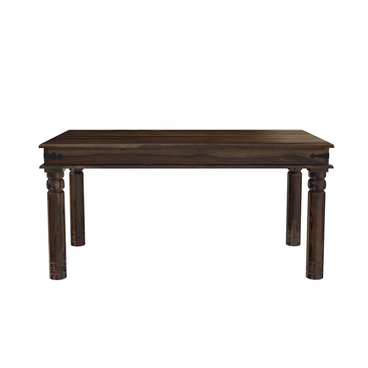 Crown Solid Wood Dining Table SET With 6 Chairs In Walnut Finish
