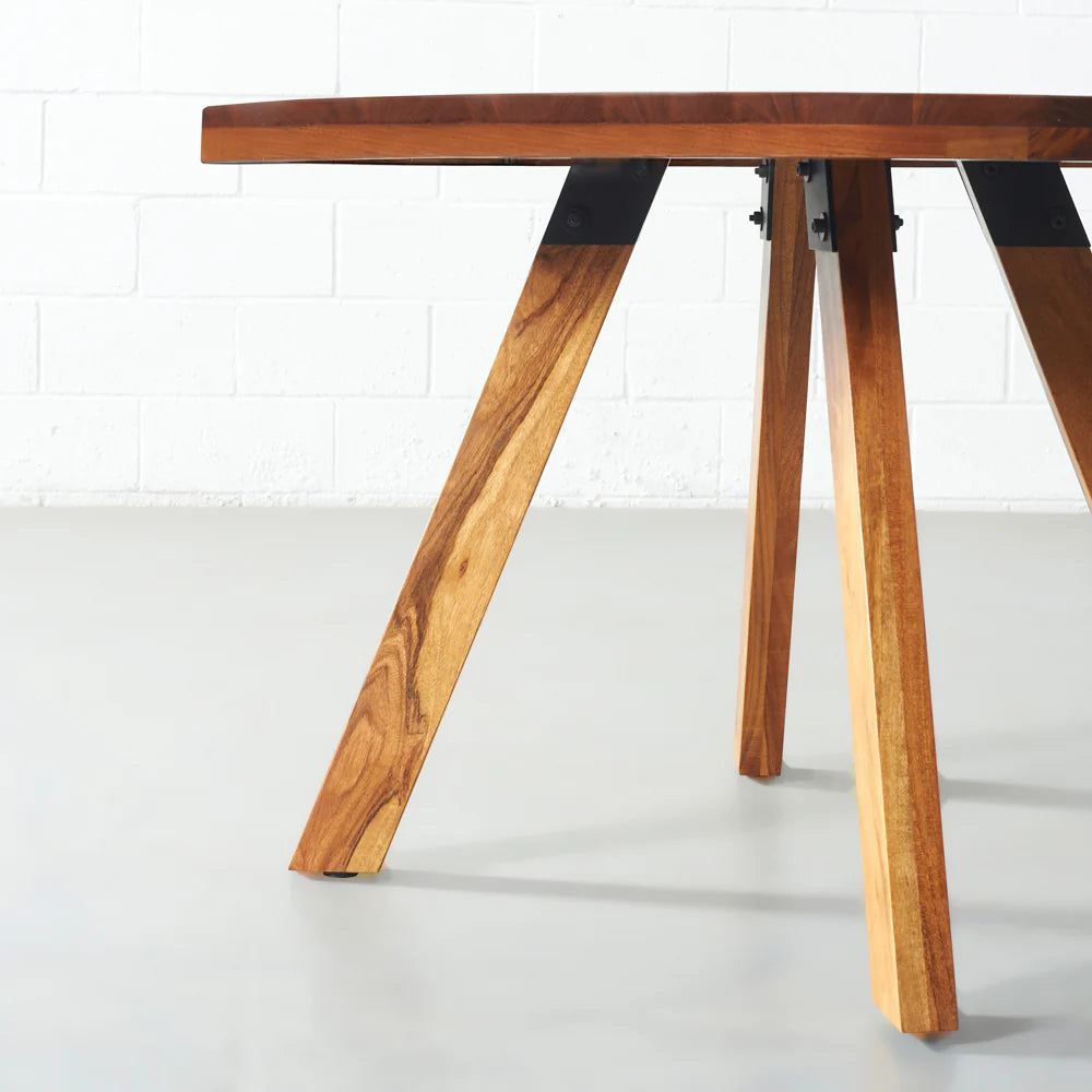 Flair Solid Acacia Wood Dining Table