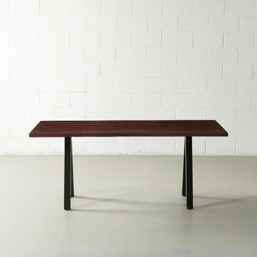 Danton Live edge Dining Table In Walnut Finish
