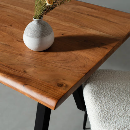 Danton Solid Acacia Live Edge Dining Table