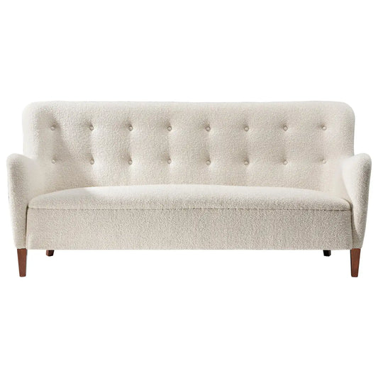 boston sofa in white fabric