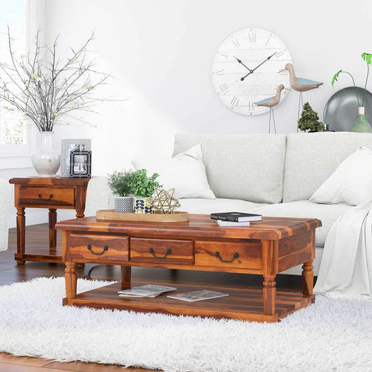 bolt solid wood coffee table
