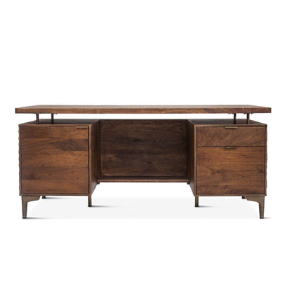 anni solid wood office table