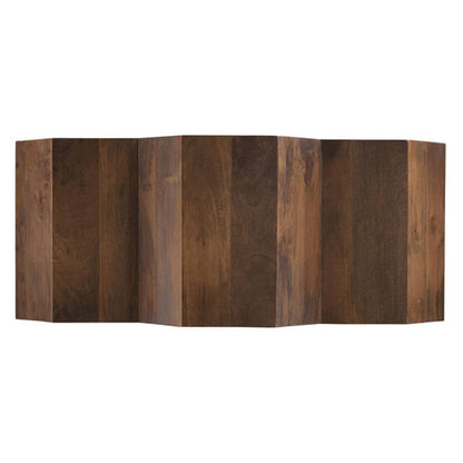 okia solid wood book shelve in brown finish