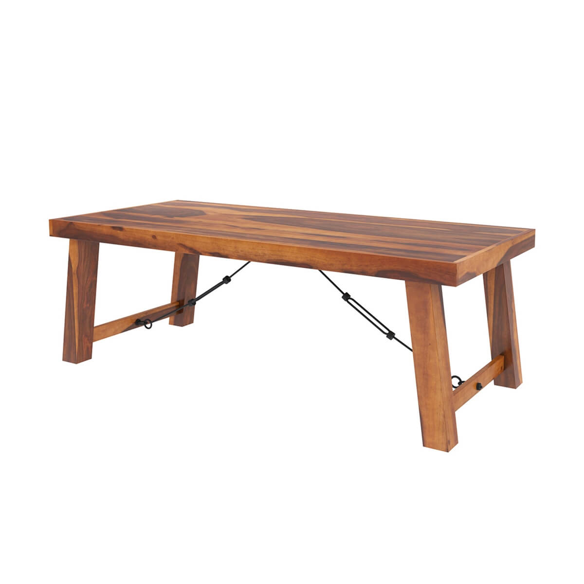 Foldable Solid Wood Dining Table SET In Natural Finish With 4 Chairs
