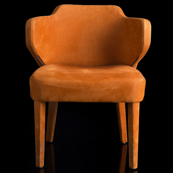 figo dining chair in orange colour