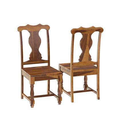 Farmhouse Solid Wood Extandable Dining Table Set In Natural Finish
