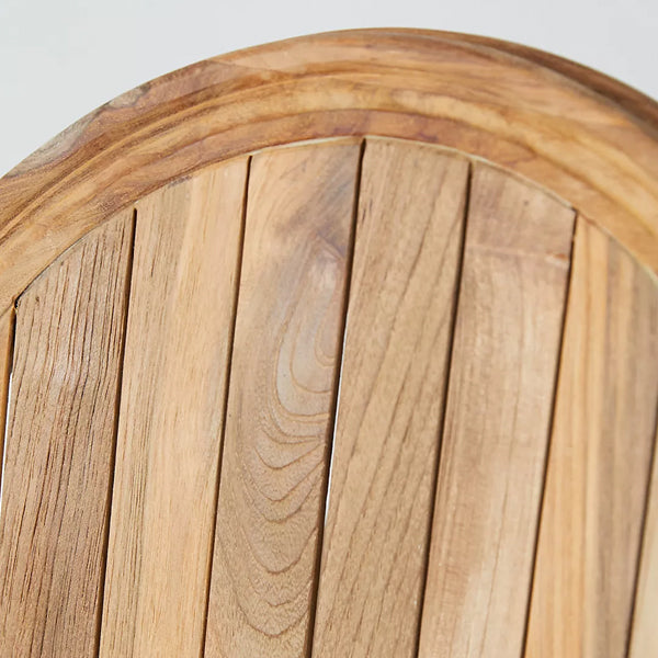 kulito solid wood armchair in stone finish