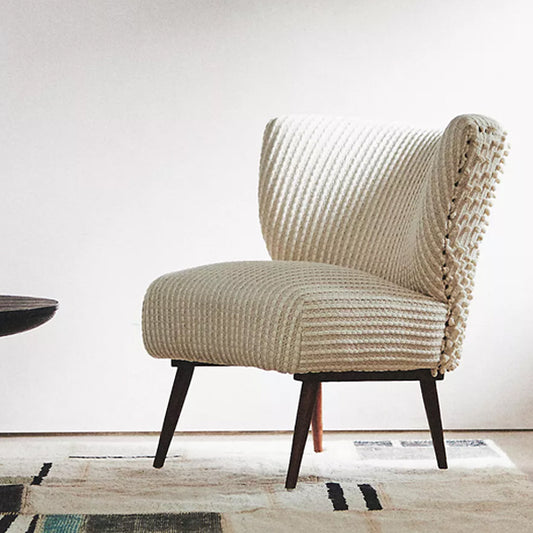 gianna accent chair in white colour