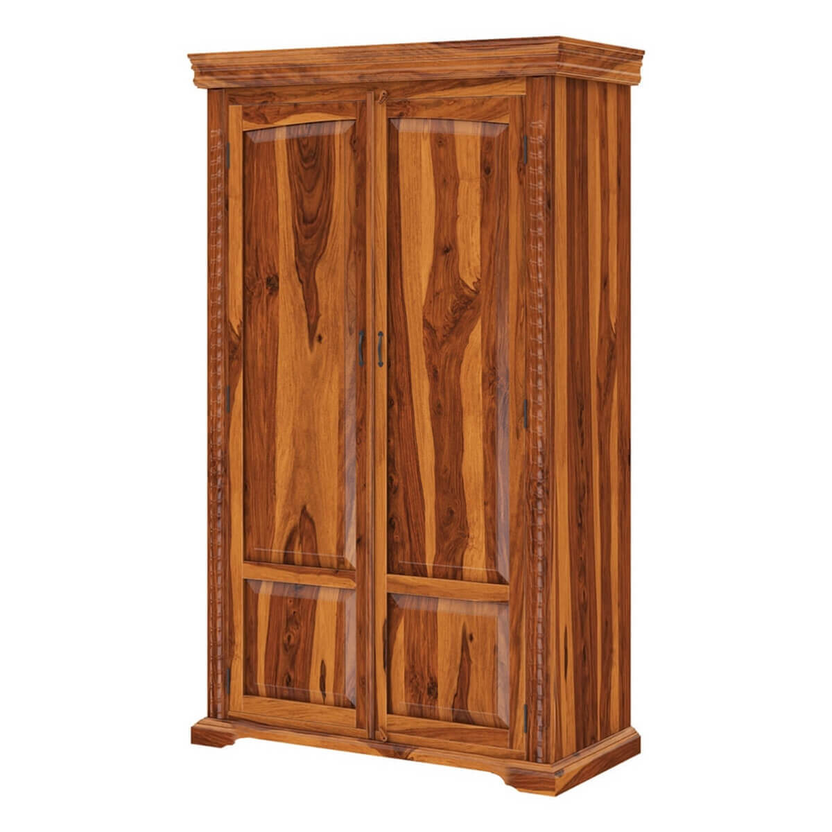 dravida solid wood wardrobe in natural finish