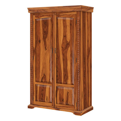 dravida solid wood wardrobe in natural finish