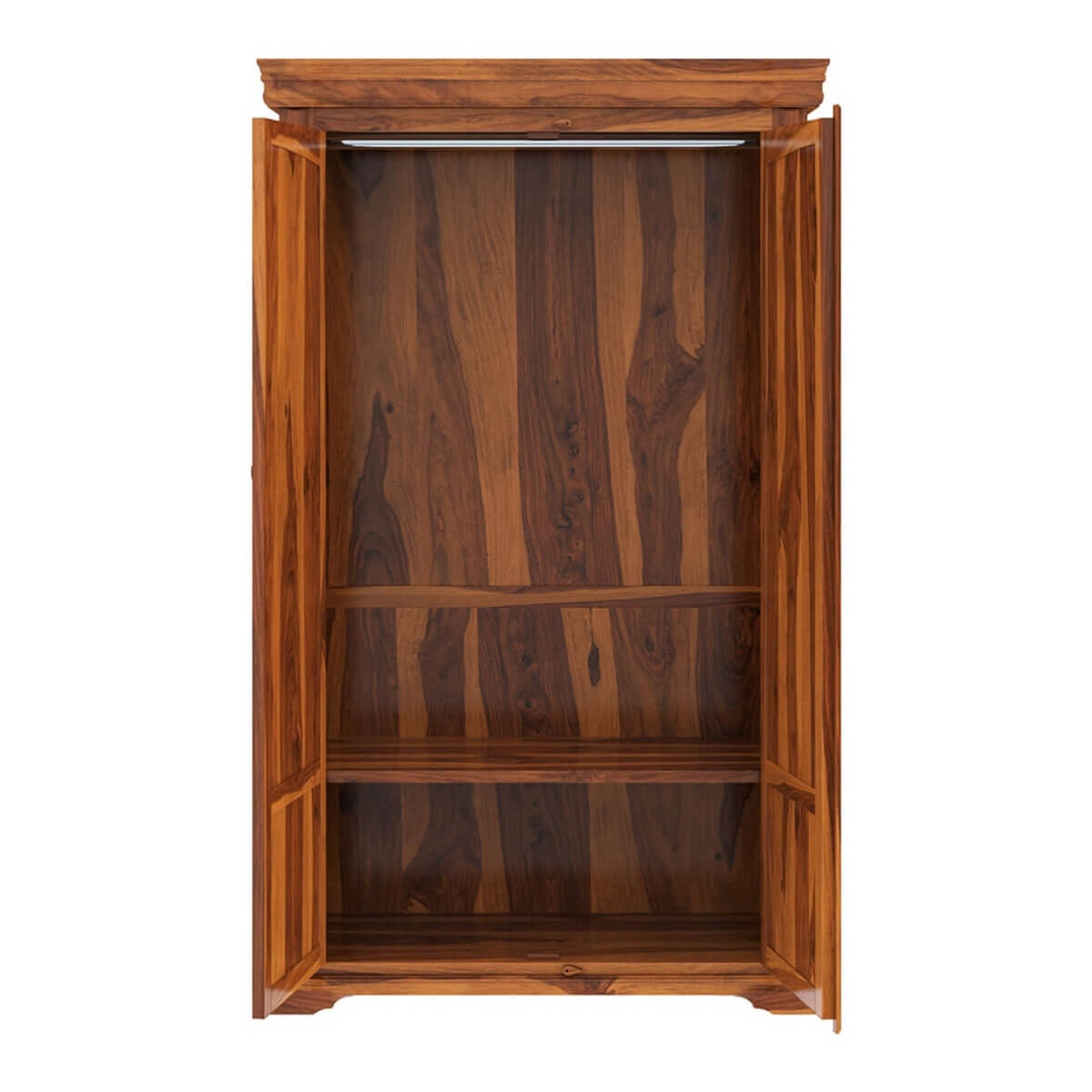 dravida solid wood wardrobe in natural finish