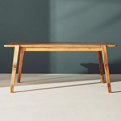 Peter Solid Wood Dining Table In Natural Finish