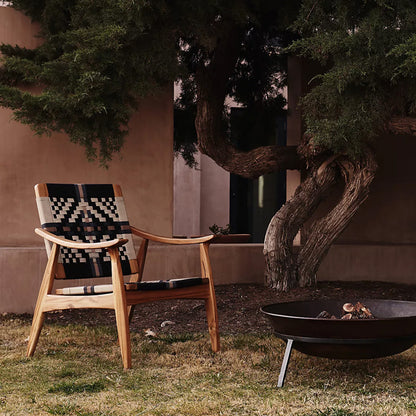 Peter Woven Solid Wood Arm Chair
