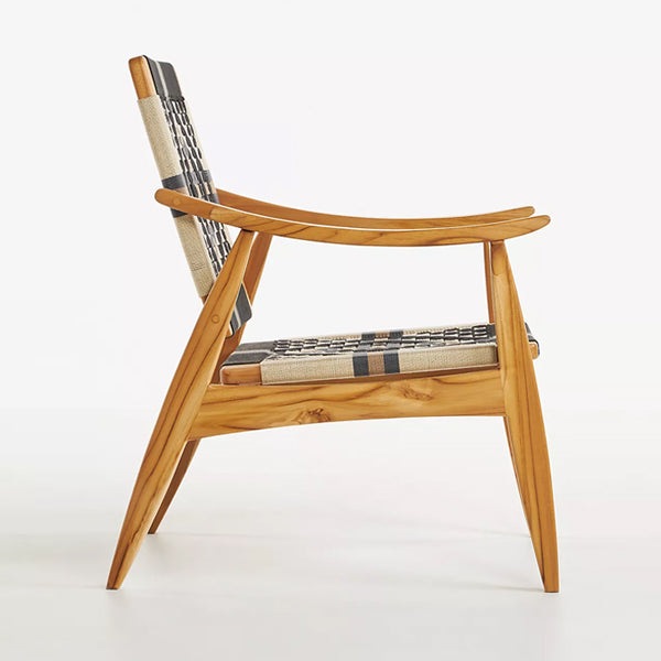 Peter Woven Solid Wood Arm Chair