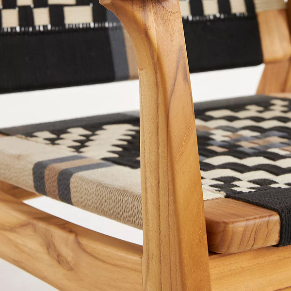 Peter Woven Solid Wood Arm Chair