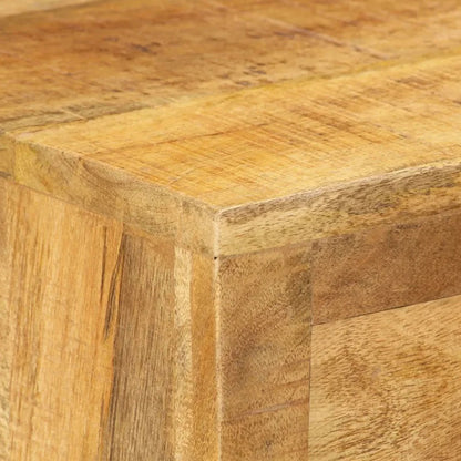 aam solid wood shoe rack trolley in natural finish
