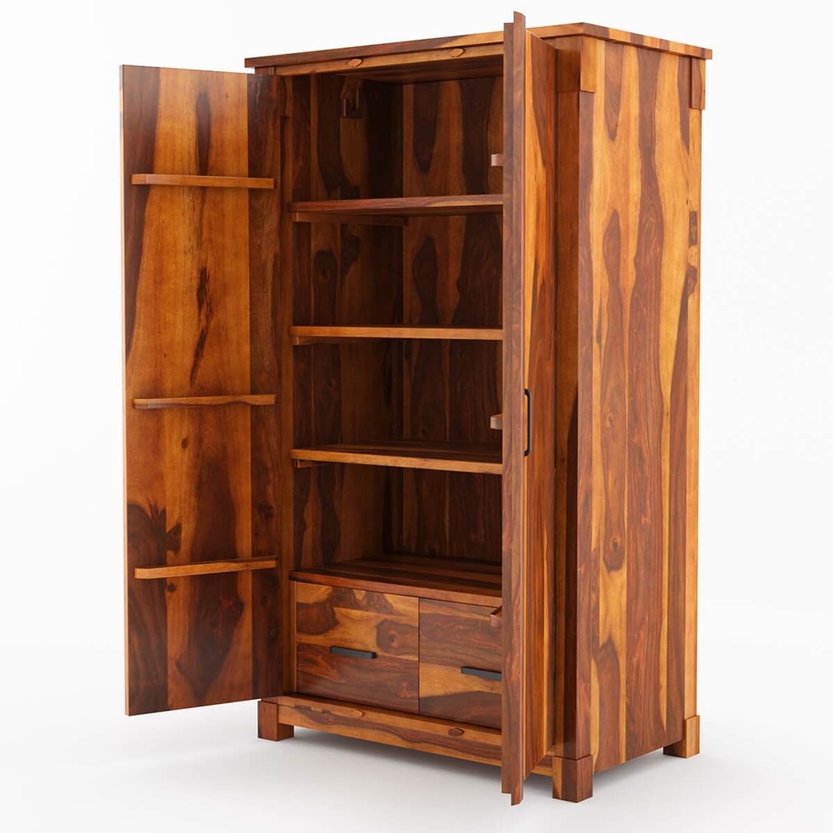 damakas solid wood wardrobe