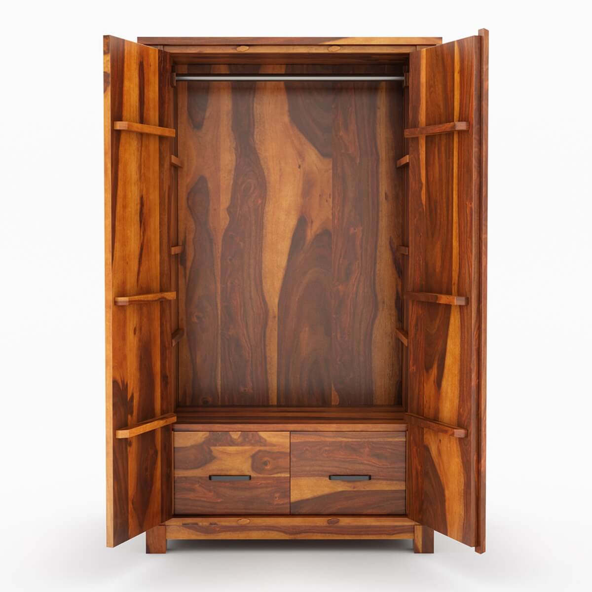 damakas solid wood wardrobe