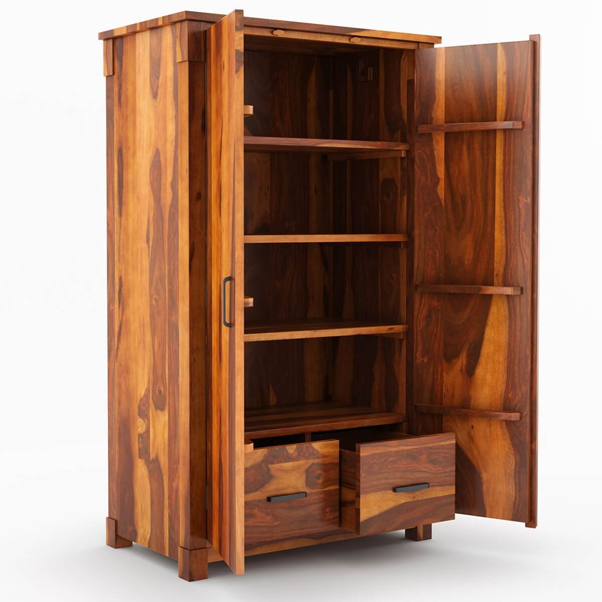 damakas solid wood wardrobe