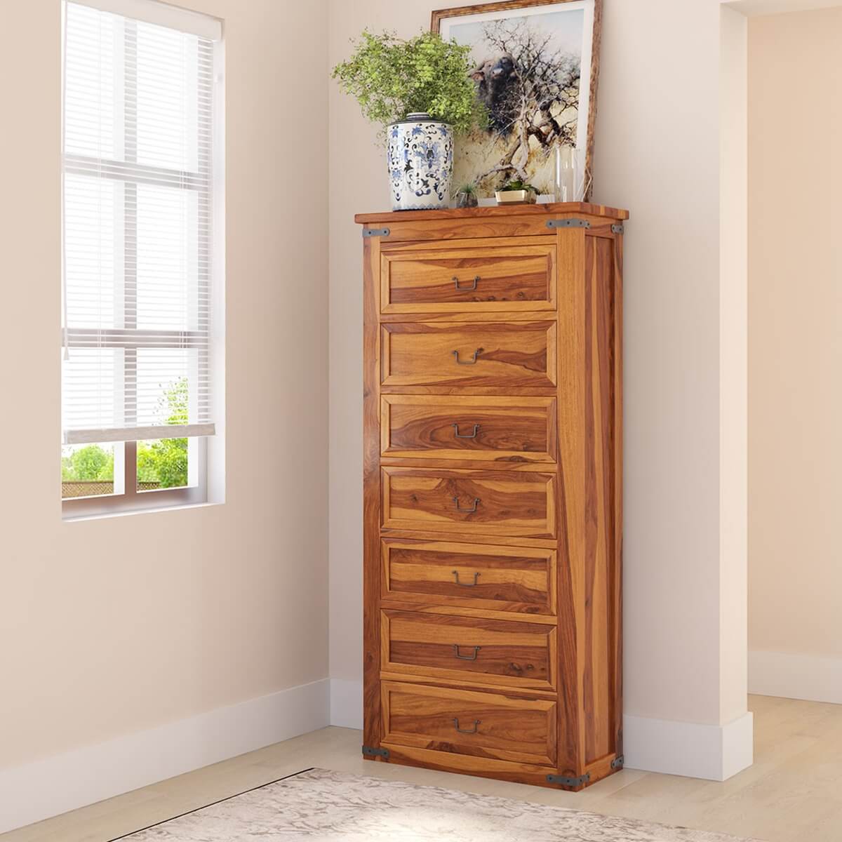 floral chest for office space and bedroom