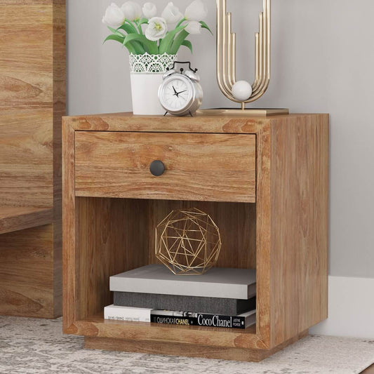 rani solid teakwood bedside/nightstand table