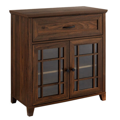 avian solid wood cabinet in walnut finish