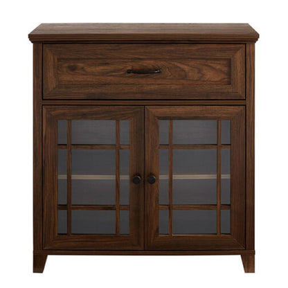 avian solid wood cabinet in walnut finish
