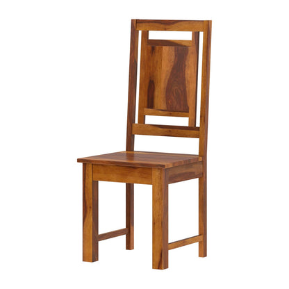 Square Solid Wood Dining Table Set With 8 Chairs In Natural Finish