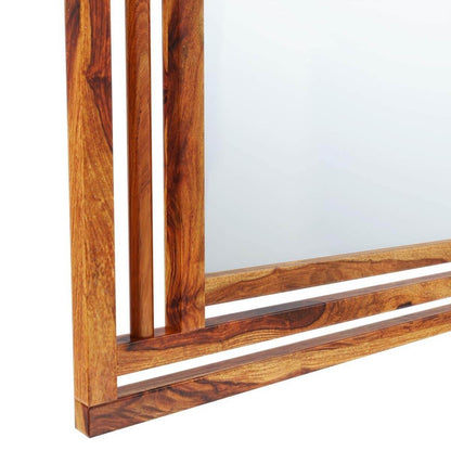 galaxy mirror in solid wood
