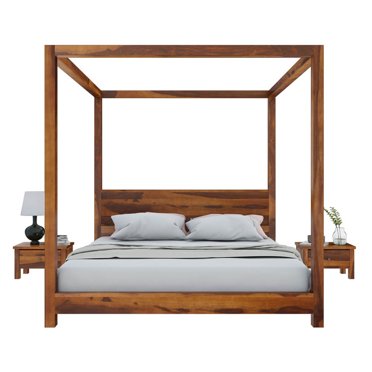 classic solid wood poster bed