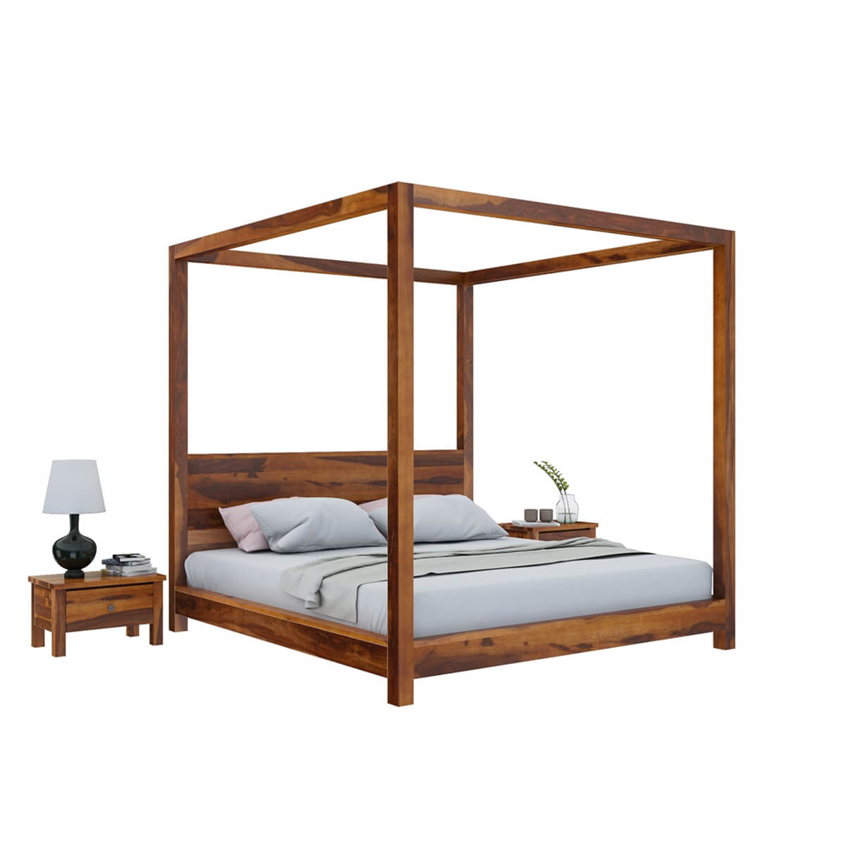 classic solid wood poster bed