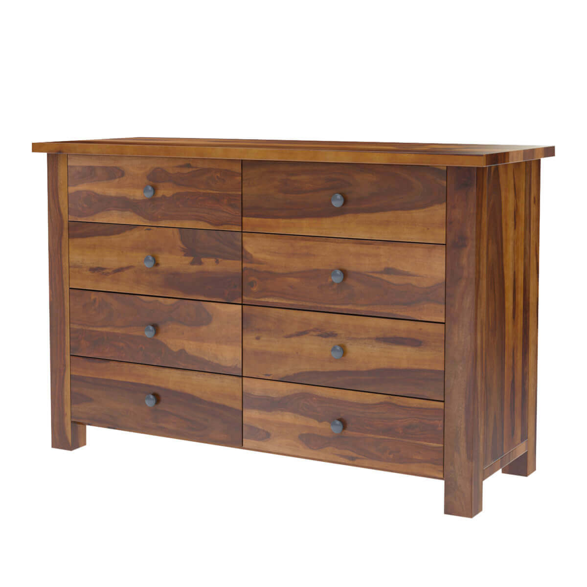 solid wood dresser in natural finish