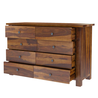 solid wood dresser in natural finish