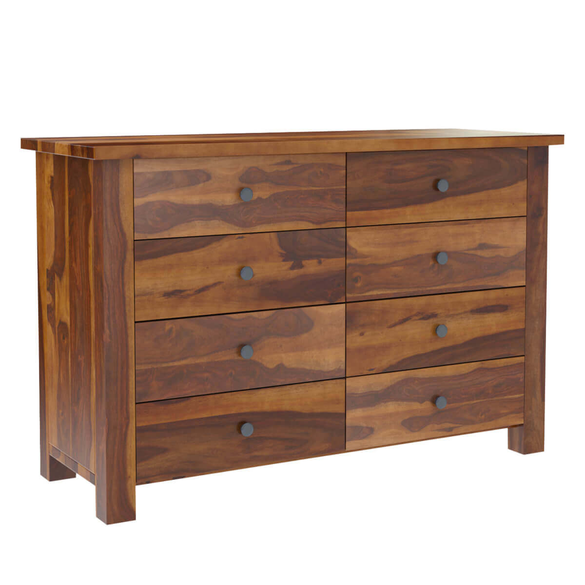 solid wood dresser in natural finish