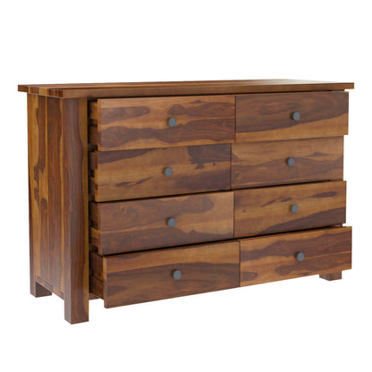 solid wood dresser in natural finish