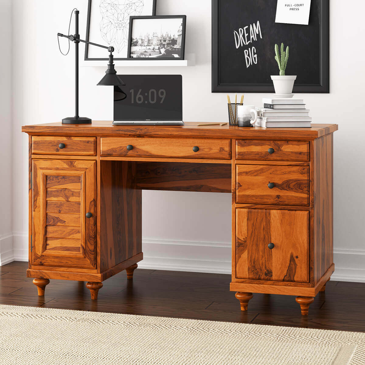 buli solid wood office table